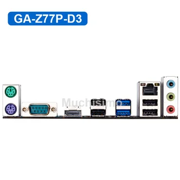 Plokštė PC Gigabyte GA-Z77P-D3 DDR3 Z77P-D3 HDMI Suderinamus USB3.0 32GB Z77 Darbalaukio Mainboard LGA 1155