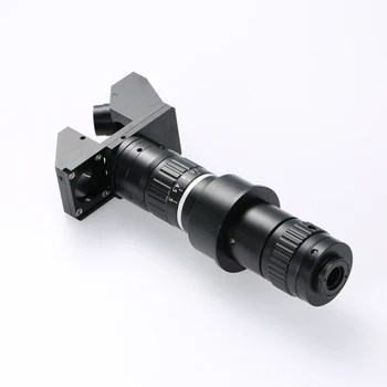 Pramonės Mikroskopo Vaizdo Kameros Objektyvas, C-Mount 0,6 X-5X 3D didinamasis stiklas 360° Sukimosi Aparatūros ir Elektroninių Komponentų Tikrinimas