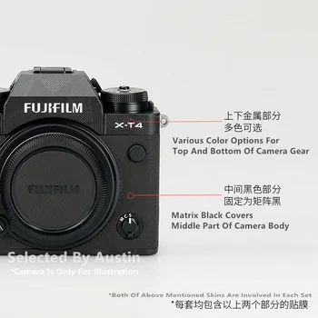 Premium Lipdukas ant Odos Fuji XT4 X-T4 Fujifilm Fotoaparatas Odos Decal Raštas Anti-nulio Kailis Wrap Padengti Atveju