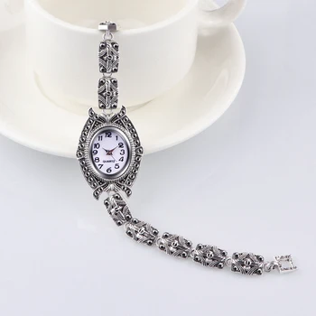 QINGXIYA Prekės 2020 Naujas Mados Laikrodžiai Moterims, Antikvariniai sidabro Apyrankė Ponios Kvarciniai Laikrodžiai Moterų Laikrodis Relogios Montre