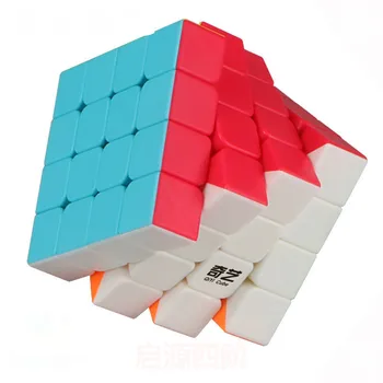 Qiyi Mofangge QiyuanS Kubas 4x4x4 Šviečia Stickerless 4 4 Cube Cubo Magico Įspūdį Dovana Žaislai Vaikams Kubo Galvosūkis