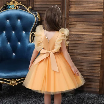 Qunq Merginos Fairy Princess Dress Aukštos Kokybės Gėlių Akies Vaikai Vestuves Veiklos Kostiumas Vasaros Bamblys Paauglių Komplektus