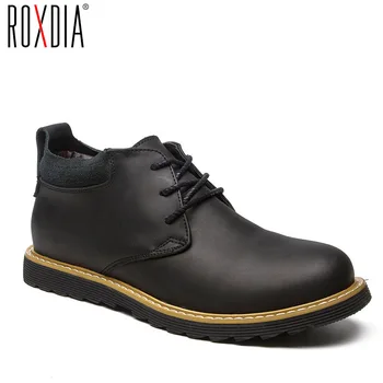 ROXDIA mados odos rudens vyrų sniego batai žiemą šiltas mens kulkšnies įkrovos vandeniui vyrų batai 39-44 RXM058