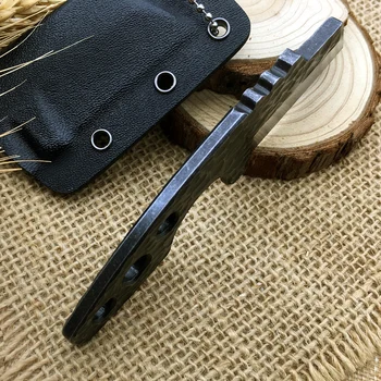 Rankinio kalimo kaklo peiliai taktinis mini stacionarių medžioklės peilis lauko edc išgyvenimo mažųjų Žvejybos įrankis S35V blade black KYDEX apvalkalas