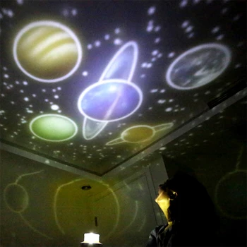 Romantiška žvaigždėtas dangaus projektorius lempos priemonė sukasi vaikų žaislas miego miegamojo svajonė žvaigždės gimtadienio dovana