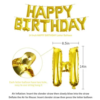 Rose aukso gimtadieniu skaitmeninis aliuminio plėvelės balionas pakilo aukso šalis šalis fone išdėstymo, apdailos rinkinys