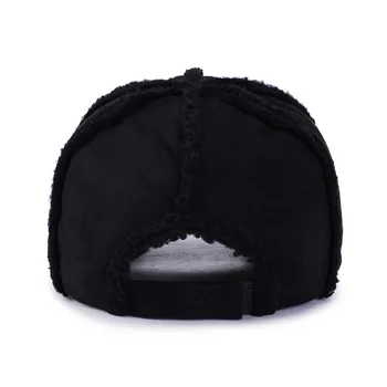 Rudenį, žiemą deerskin kašmyras ėriukų plaukų beisbolo kepuraitę korėjos versija laukinių lauko kepurės šiltas, mielas skrybėlę madinga Unisex hip-hop ' o kepuraitės