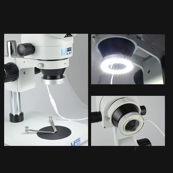 SAYTL Mikroskopas su LED Žiedo Žibintas Šviestuvas Lempa, kurios Tikslas Apsauginis Objektyvą Pramonės mikroskopo vaizdo kamera šviesos šaltinis