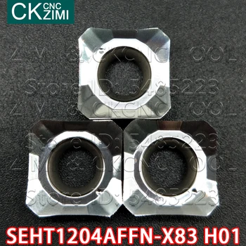 SEHT1204AFFN-X83 H01 Karbido ašmenys pjovimo frezavimo intarpai aliuminio įterpti įrankis SEHT už KM12 Veido frezavimo cutter Vario aliuminio
