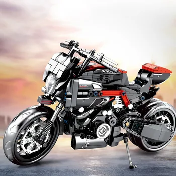 SEMBO 702pcs įrangos pardavimas, biuro įrangos Motociklo Blokai Greitis Off Road Moto Lenktynės Motociklai Modelis nustato Transporto priemonės Plytų Žaislai Vaikams