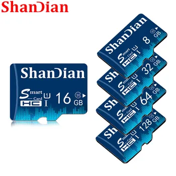 SHANDIAN Smartsd 64GB Class 10 High Speed Atminties Kortelė 32 GB, 16 GB, Telefonų, Fotoaparatų Smart SD 8GB Smart SD Kortelę Realias galimybes