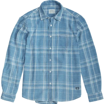 SIMWOOD 2020 m. pavasarį, vasarą, naujas medvilnės pledas marškiniai vyrai džinsinio mados atsitiktinis patikrinti marškinėliai plius dydžio prekės ženklo drabužių SJ130154