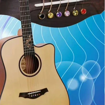 SOACH spalvinga string fortepijonas kūgio balta juoda kieta medžiaga, styginių nagų kristalų galvos gryno vario liaudies styginių gitaros kietas string kūgis