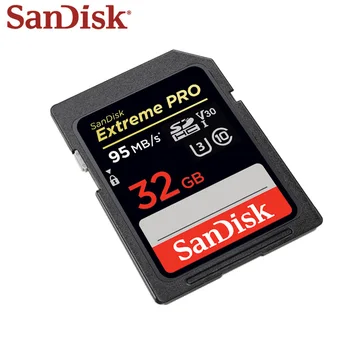 Sandisk Atminties Kortelė Extreme Pro SD Card 32GB SDHC Max Skaityti Greičio 95MB/s, 10 Klasė U3 4k SD Kortelė Fotoaparatas
