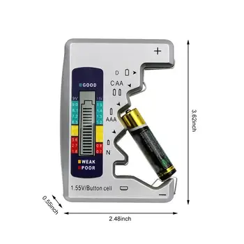 Skaitmeninis Akumuliatoriaus Testeris Tikrintuvas Baterijos Talpa Testeriai 9V/AA/AAA/C/D/ 1,5 V Ličio Baterija Maitinimo Matavimo Priemonės