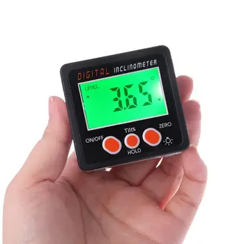Skaitmeninis Inclinometer Elektroninių Matlankis Aliuminio Lydinio Korpuso Kampine Lauke Kampo Matuoklis Matuoklio Matavimo įrankis LCD ekranas