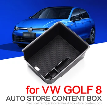 Smabee Automobilio Sėdynėje Dėžutės Saugojimo Volkswagen VW Golf 8 MK8 GTI GTE R. 2019 m. 2020 Konsolė Priedai Krauti Automobilio Stiliaus