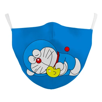 Suaugusiųjų vyrų ir moterų 3D spausdinimo mielas animacinių filmų Doraemon skalbti daugkartinių nagų dulkių apsaugine kauke, galima įterpti filtras KD2.5