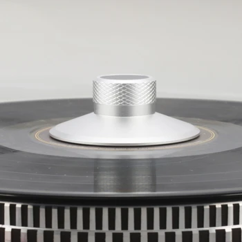 Sumažinti Vibracijos Stabilios Aliuminio Įrašyti Masės Gnybtas LP Vinilo Grotuvų Metalo Disko Stabilizatorius Ratas Įrašų Grotuvas Ac