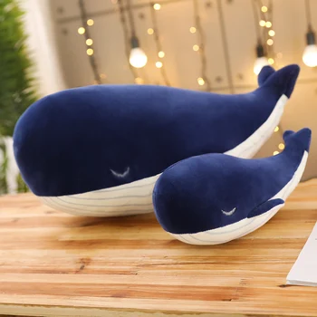 Super Minkštas Pliušinis Žaislas Jūros Gyvūnų Big Blue Whale Minkštas Žaislas iškamša Vaikų gimtadienio dovana