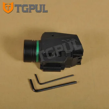 TGPUL Taktinis LED Žibintuvėlis Žalia / Raudona Lazerio Akyse Combo 20mm Geležinkelių Mini Glock pistoletas Pistoletas Šviesos lanterna Airsoft Šviesos