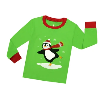 TINOLULING mados naujų pingvinas kalėdų sleepwear vaikai medvilnės snaigės pižama berniukams pijamas mergaičių pižamos PJS naktiniai drabužiai