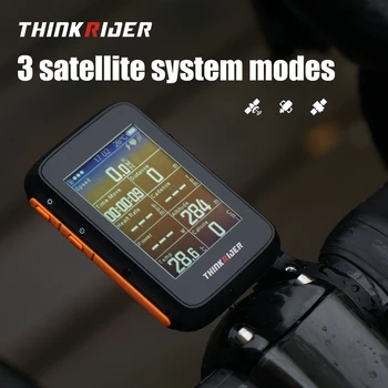 ThinkRider BC200 GPS Smart Nuoma Kompiuterio pagalba ANT+/Bluetooth Dvigubos Protokolo LCD Ekranas IPX7 atsparus Vandeniui STRAVA Suderinama App