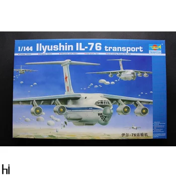 Trimitininkas 03901 1/144 IL-76, Transporto Lėktuvas Orlaivio Skrydžio Karinį Lėktuvą Asamblėjos Plastiko Žaislas modelių Kūrimo Rinkinį
