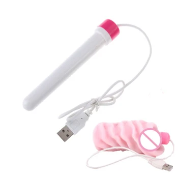 USB Šildymo Strypas Baras Nekilnojamojo TPE Lėlės Šiltas Stick Makšties Šilčiau Fakelas Erotinis Sekso Žaislai Poroms Suaugusiems, Sekso Parduotuvė