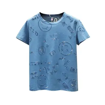 VIDMID Kūdikių Trumpas Rankovės marškinėliai Grynos Medvilnės Vaikų Drabužiu Pusė Rankovės Kvėpuojantis T-Shirt vaikai tees P1047