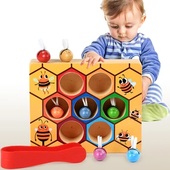 Vaikai Medinis Avilys Žaidimai Žvalgybos Balansas Mokymo Žaislai Anksti Montessori Vaikų Švietimo Žaislas Įrašą Mažų Žaislų Bitė