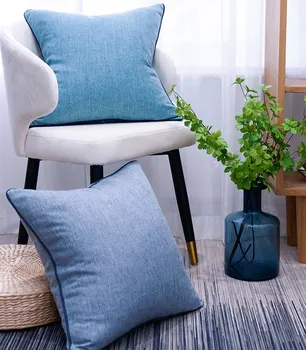 Vientisos spalvos žalia geltona mėlyna pagalvę/almofadas atveju,modernus sėdynės atlošo pagalvėlė padengti 30X42 45 50 60,dekoratyvinis mesti pagalvės užvalkalą