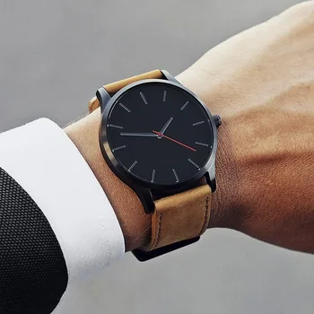 Vyriški žiūrėti sporto minimalistinio laikrodžiai, vyriški laikrodžiai, odos apyrankė laikrodis Relojes erkek kol saati relogio masculino vyrų'watch