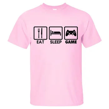 Vyrų Naujas Mados Valgyti, Miegoti Žaidimas XBOX Gamer Juokinga T-shirt Humoro Atsitiktinis Spausdinami Kolegijos T Shirt Mens Marškinėlius