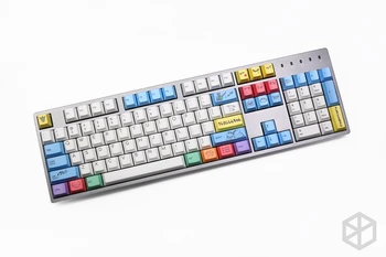 Vyšnių profilis Dye Sub Keycap Nustatyti PBT plastiko Crayon Shin-chan už mechaninė klaviatūra, balta mėlyna gh60 xd64 xd84 xd96 87 104