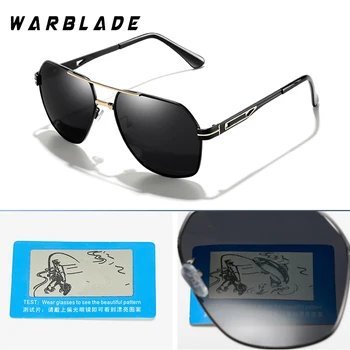 WarBLade Mens Poliarizuoti Akiniai nuo saulės Sporto Lauko Vairavimo Polaroid Akiniai nuo saulės Vyrams Pilotas Metaliniai Rėmeliai, Saulės Akiniai Gafas De Sol