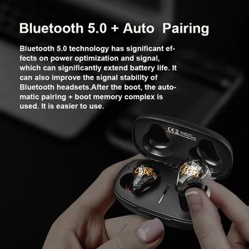 Whizzer OT1 Airdots TWS auriculares Bluetooth 5.0 Ausinės Stereo Belaidžio NC Su Mic Rankų įrangos Ausinių AI Kontrolės
