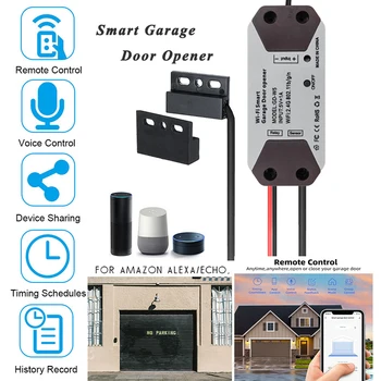 Wofea WiFi Smart Switch Garažo Durų Atidarytuvas Valdytojas Dirbti Su Alexa Echo 