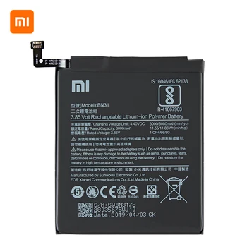 Xiao mi Originalus BN31 3080mAh Baterija Xiaomi Mi 5X MI5X Redmi Pastaba 5A / Pro Mi A1 Redmi Y1 Lite S2 BN31 Baterijas +Įrankiai