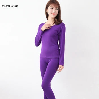 YAVO SOSO Rudens pavasario stiliaus plius dydis 6XL Aukštos elastinga modalinis Ilgai Johns Moterų pižama tinka