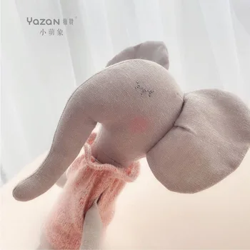 Yazan naujas produktas lėlės 35cm mažas, mielas dramblys aukštos kokybės saugius gaivus ir elegantiškas mielas žaislas naujagimis berniukas, mergaitė žaislą dovanų partneris