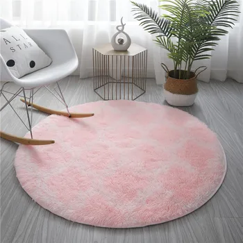 Šiaurės pliušinis apvalus kilimas tyrimas kambarį žurnalinis staliukas, naktiniai kilimas storas, minkštas, odos draugiškas ne-kvapas vaikas nuskaitymo kilimas