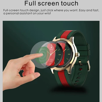 Želė Šukos E6 Visą Raundą Touch Smart Watch Vyrų, Moterų Sporto Smartwatch IP68 Vandeniui Širdies ritmo Monitorius Orų prognozė