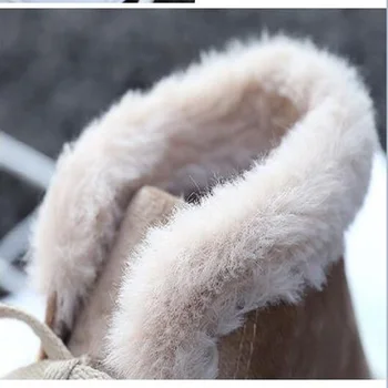 Žiemos nauji medvilniniai bateliai paprasta, plius aksomo didelės drobės bateliai korėjos versija storas šiltas dviejų medvilnės batai