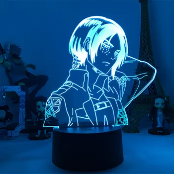 Išpuolis Titan Naktį Šviesos Akrilo 3d Lempos Imiras, Stalo Lempos, vidaus Kambario Dekoro Šviesos Vaikui Dovana Imiras LED Nakties Šviesos Anime