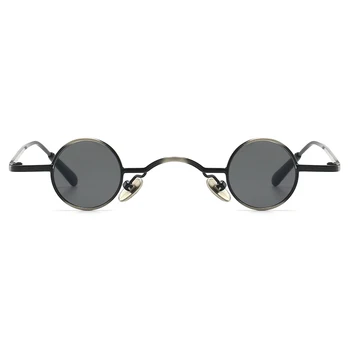 Kachawoo maži, apvalūs akiniai nuo saulės moterims steampunk raudona juoda saulės akiniai vyrams maža stiliaus dovanos 2019 karšto pardavimo