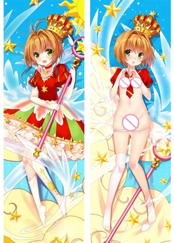 Kovo atnaujinti Anime Cardcaptor Sakura simbolių seksuali mergina KINOMOTO SAKURA Dakimakura pagalvę padengti Kūno Hugging Užvalkalas