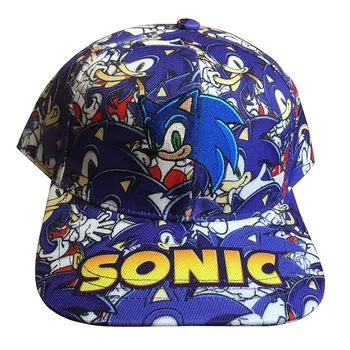 OHMETOY Sonic The Hedgehog Skrybėlę Anime Žaidimas Bžūp Beisbolo Kepurę skėtį nuo saulės Bžūp Žaislas Berniukams, Mergaitėms