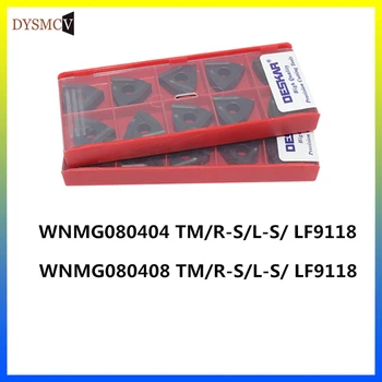 10VNT DESKAR WNMG080404 TM LF9118 Įdėklai karbido tekinimo įdėklai darbalaukio sunku lydinio tekinimo įrankis pjovimo plieno