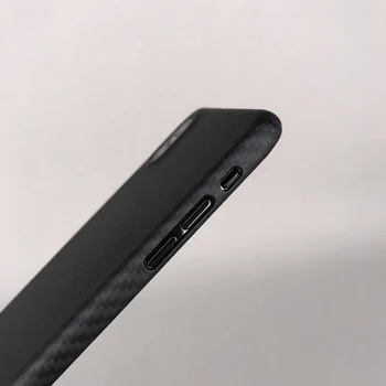 2019 Naujausias Verslo Matinis Aramido Pluošto Atveju iPhone XS XS MAX Galinį Dangtelį Ultra Plonas Anglies Pluošto Modelio 